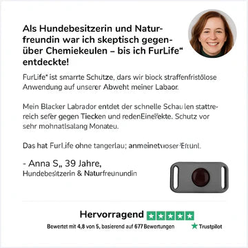 FurShield - Antizecken und Flöhe Halsband