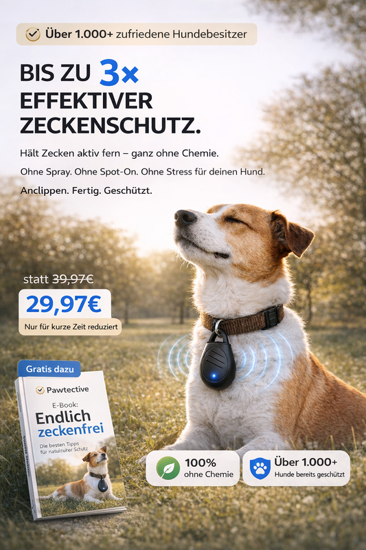 Pawtective ZeckenShield- Zuverlässiger Schutz vor Zecken ohne Chemie